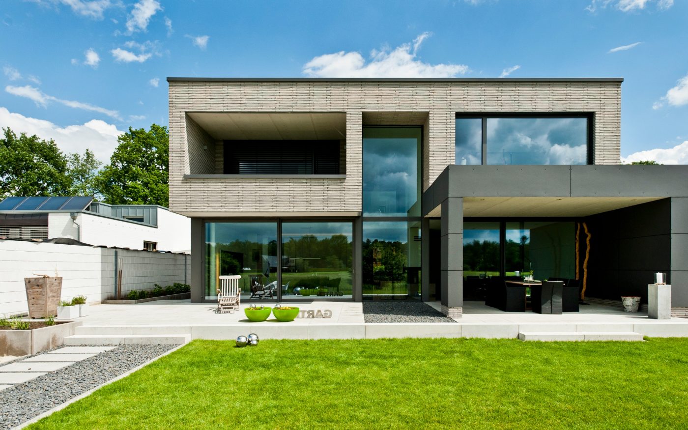 Dom architektów w Niemczech, cegła Long John Grey