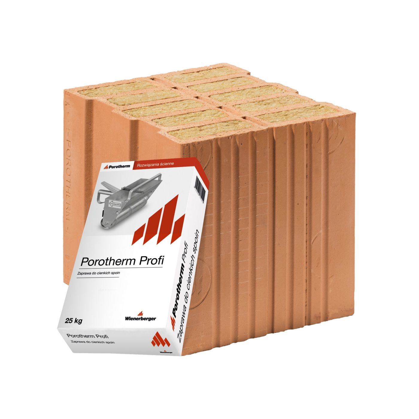 Pustak połówkowy Porotherm 30 T 1/2 Profi